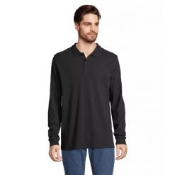 Koszulka polo z długim rękawem Sol's Planet. Czarne bluzki SOL'S, s, bez wzorów, bez kołnierzyka, bez ramiączek. Za 171.50 zł.