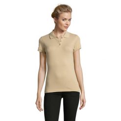 Damska Koszulka Polo Perfect. Brązowe koszulki polo SOL'S, m, bez wzorów, bez kołnierzyka, bez ramiączek. Za 75.99 zł.