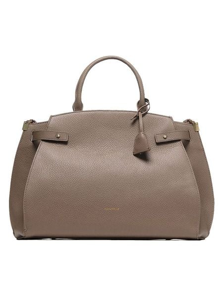 COCCINELLE Skórzana torebka w kolorze szarobrązowym - 36 x 29 x 17 cm rozmiar: onesize. Brązowe torby na ramię Coccinelle, bez wzorów, z materiału, przez ramię, bez dodatków. Za 1,289.75 zł.