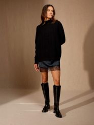 Perfect Cashmere Kaszmirowy sweter "Pemala" w kolorze czarnym rozmiar: XXL. Czarne swetry Perfect Cashmere, xxl, bez wzorów, z kaszmiru, bez ramiączek. Za 1,130.99 zł.