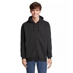 Bluza z kapturem i zamkiem błyskawicznym Sol's Carter. Czarne bluzy SOL'S, s, bez wzorów, z bawełny, z kapturem. Za 196.00 zł.