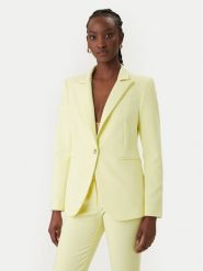 Rinascimento Marynarka CFC0128640003 Żółty Regular Fit. Żółte marynarki i żakiety Rinascimento, s, bez wzorów, z syntetyku. Za 699.99 zł.