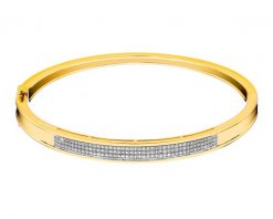 Bransoletka z żółtego złota z diamentami - 0,32 ct - próba 585. Żółte bransoletki Apart, z diamentem, złote. Za 15,590.00 zł.