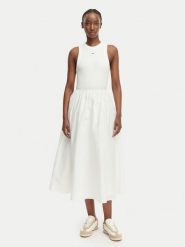 Tommy Jeans Sukienka letnia DW0DW22593 Kremowy Regular Fit. Białe sukienki Tommy Jeans, na lato, l, bez wzorów, z bawełny, bez kołnierzyka, bez ramiączek. Za 409.99 zł.