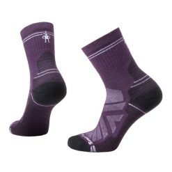 Skarpety trekkingowe damskie Smartwool Performance Hike Light Cushion Mid Crew. Fioletowe skarpety Smartwool, bez wzorów, z wełny. Za 89.99 zł.