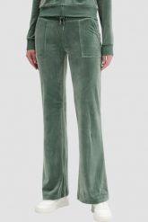 JUICY COUTURE Zielone damskie spodnie dresowe Layla Low Rise Pocket, Rozmiar XS. Zielone spodnie dresowe Juicy Couture, s, bez wzorów, z dresówki. Za 499.99 zł.