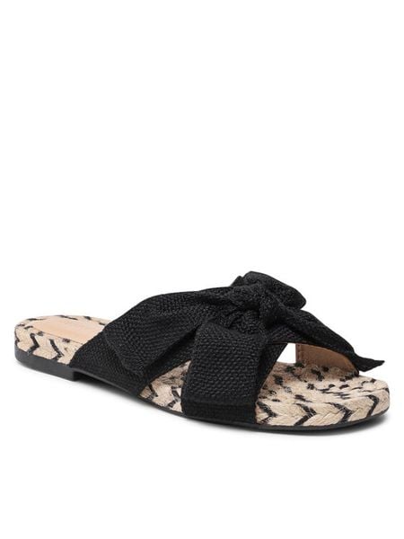 Jenny Fairy Espadryle WSS20482-02 Czarny. Czarne espadryle Jenny Fairy, bez wzorów, z materiału, bez obcasa, bez zapięcia. Za 89.99 zł.