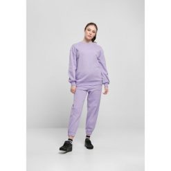 Bluza damska Urban Classics organic oversized crew. Niebieskie bluzy Urban Classics, bez wzorów, z bawełny, bez kaptura. Za 211.55 zł.