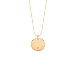 Naszyjnik z medalikiem ze złota próby 585 z diamentem. Żółte naszyjniki Lilou, z diamentem, złote. Za 1,966.00 zł.