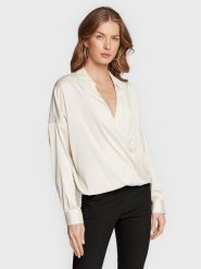 Imperial Bluzka CJF4EDG Biały Oversize. Białe bluzki Imperial, s, bez wzorów, z syntetyku, bez kołnierzyka, bez ramiączek. Za 299.99 zł.