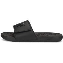 Klapki basenowe dla dorosłych Puma Cool Cat 2.0. Brązowe klapki Puma, bez wzorów, z materiału, bez obcasa. Za 99.99 zł.