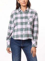 Scotch & Soda Koszula w kolorze fioletowo-oliwkowym rozmiar: XL. Brązowe koszule Scotch & Soda, xl, bez wzorów, z bawełny, bez kołnierzyka, bez ramiączek. Za 105.38 zł.