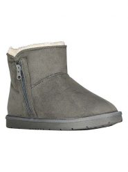 Geographical Norway Botki zimowe "Ozipnat" w kolorze szarym rozmiar: 38. Szare botki Geographical Norway, na zimę, bez wzorów, z futra, bez obcasa, bez zapięcia. Za 121.99 zł.