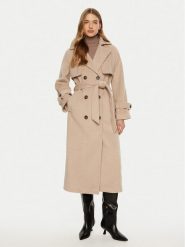 ACCESS FASHION Płaszcz przejściowy 44-9001-119 Beżowy Relaxed Fit. Brązowe płaszcze ACCESS FASHION, bez wzorów, z syntetyku, bez kaptura. Za 659.99 zł.