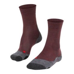 Skarpetki damskie Falke TK2 Melange. Czerwone skarpety Falke, bez wzorów, z materiału. Za 161.50 zł.