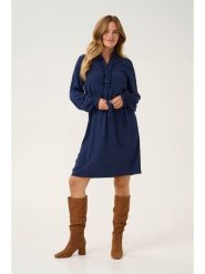 Cream Sukienka w kolorze granatowym rozmiar: 38. Niebieskie sukienki Cream, na co dzień, z aplikacjami, z tkaniny, bez kołnierzyka, bez ramiączek, midi, proste. Za 152.99 zł.