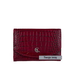 Portfel damski z grawerem Canaletto croco PD1201cs162 RFIDPS GR. Brązowe portfele bez wzorów, ze skóry. Za 171.00 zł.