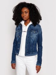Tommy Jeans Kurtka jeansowa Vivianne DW0DW09219 Granatowy Slim Fit. Niebieskie kurtki Tommy Jeans, xxs, bez wzorów, z bawełny, bez kaptura. Za 349.99 zł.