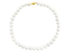 Naszyjnik z elementami z żółtego złota - perły. Żółte naszyjniki Apart, z perłą, złote. W wyprzedaży za 2,722.30 zł.