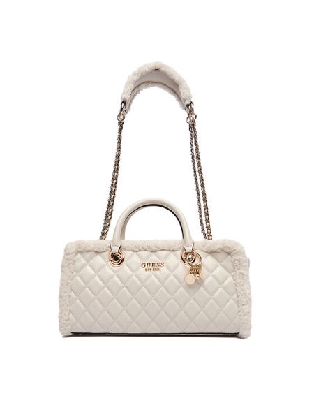 Guess Torebka Cristi HWTG81 39090 Écru. Torebki klasyczne Guess, z aplikacjami, ze skóry, bez dodatków. Za 379.99 zł.