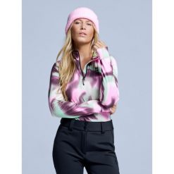 Bluza narciarska - Damska – Cabin Life – różowo-zielony. Zielone bielizna sportowa POEDERBAAS, xs, bez wzorów, z elastanu. Za 264.52 zł.