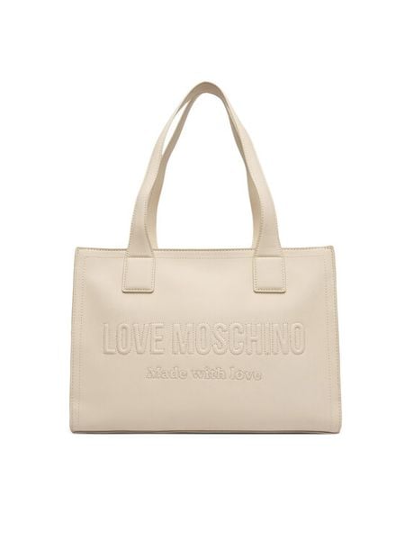 LOVE MOSCHINO Torebka JC4045PP1OLE0110 Écru. Torebki klasyczne Love Moschino, bez wzorów, ze skóry, bez dodatków. Za 939.99 zł.