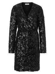 Rich & Royal Sukienka w kolorze czarnym rozmiar: 42. Czarne sukienki Rich & Royal, bez wzorów, bez kołnierzyka, bez ramiączek, midi. Za 479.95 zł.