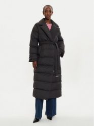 PINKO Płaszcz zimowy Taccuino 103829 A0L5 Czarny Regular Fit. Czarne płaszcze Pinko, na zimę, l, bez wzorów, z syntetyku, bez kaptura. Za 1,849.00 zł.