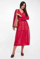 Sukienka ażurowa midi TWINSET. Sukienki Twinset Milano, s, w ażurowe wzory, bez kołnierzyka, bez ramiączek, midi. Za 1,249.00 zł.