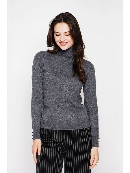 C& Jo Golf w kolorze szarym rozmiar: 42. Szare golfy C& Jo, bez wzorów, ze splotem, bez ramiączek. Za 135.49 zł.