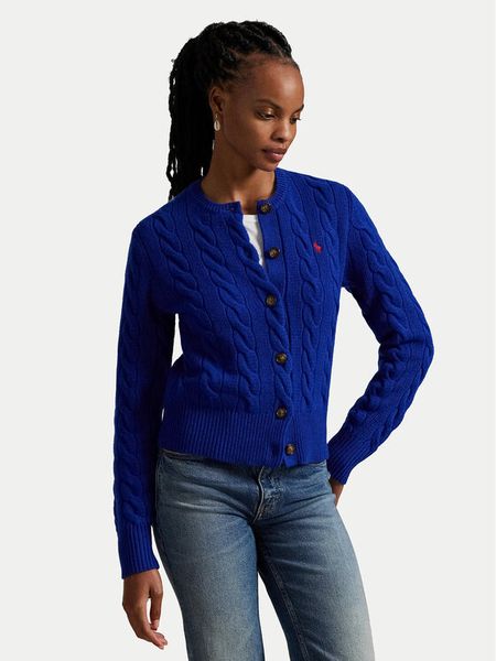 Polo Ralph Lauren Kardigan 211972104010 Niebieski Slim Fit. Niebieskie kardigany Polo Ralph Lauren, l, bez wzorów, z wełny. Za 939.99 zł.