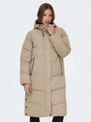 ONLY Płaszcz pikowany w kolorze beżowym rozmiar: XS. Brązowe płaszcze Only, xs, bez wzorów, bez kaptura. Za 166.10 zł.