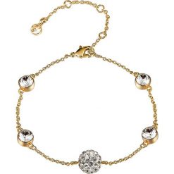 Pozłacana bransoletka "Amarillo" z kryształami Swarovski. Żółte bransoletki Metropolitan, Smithfield, Crystal Deluxe & Co., z kryształem, pozłacane. W wyprzedaży za 43.95 zł.