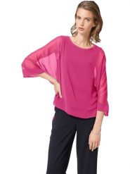 Heine Bluzka w kolorze różowym rozmiar: 34. Różowe bluzki Heine, bez wzorów, bez kołnierzyka, bez ramiączek. Za 126.99 zł.
