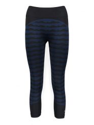 Adidas Legginsy sportowe "MMK Aknit" w kolorze czarno-niebieskim rozmiar: L. Czarne legginsy Adidas, l, bez wzorów, z materiału, outdoorowe. Za 145.45 zł.
