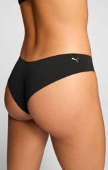 Puma damskie figi brazilian z mikrofibry 2-pak czarne. Czarne figi Puma, s, bez wzorów, z elastanu. Za 156.20 zł.