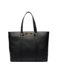 Armani Exchange Torebka XW002608 AF15632 UC010 Czarny. Czarne shopper Armani Exchange, bez wzorów, ze skóry, bez dodatków. Za 729.99 zł.