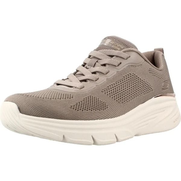 Buty SKECHERS BOBS ARCH FIT ELEV8 Beżowy. Brązowe trekkingi Skechers, z tkaniny, na fitness i siłownię. Za 282.99 zł.