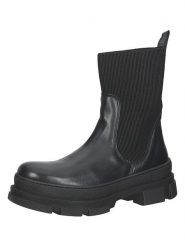 Steve Madden Skórzane botki w kolorze czarnym rozmiar: 41. Czarne botki Steve Madden, bez wzorów, bez obcasa, bez zapięcia. Za 248.27 zł.