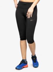 Legginsy do biegania damskie Inov-8 Race Elite 3/4 Tight. Czarne legginsy Inov-8, xs, bez wzorów, z elastanu. Za 174.79 zł.