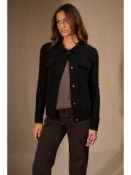 Perfect Cashmere Kaszmirowy kardigan "Friume" w kolorze czarnym rozmiar: M. Czarne kardigany Perfect Cashmere, m, bez wzorów, z kaszmiru. Za 1,000.99 zł.