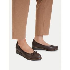 Baleriny Lasocki. Brązowe baleriny Lasocki, bez wzorów, bez obcasa. Za 179.99 zł.