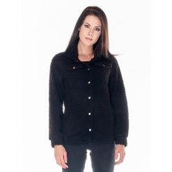 Damska koszula typu sherpa Basic Leone. Czarne koszule LEONE 1947 APPAREL, l, bez wzorów, z tkaniny, sportowe, bez kołnierzyka, bez ramiączek. W wyprzedaży za 223.60 zł.