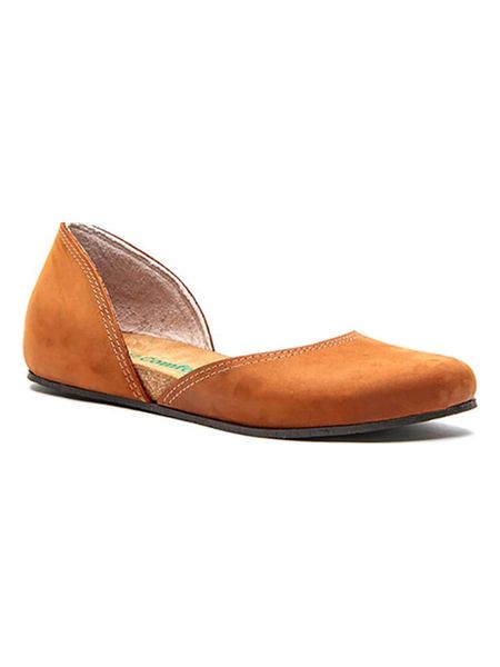 Comfortfusse Skórzane baleriny w kolorze brązowym rozmiar: 36. Brązowe baleriny Comfortfüße, bez wzorów, ze skóry, bez obcasa. Za 161.73 zł.