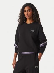 EA7 Emporio Armani Bluza 7W001513 AF12501 UC001 Czarny Regular Fit. Czarne bluzy EA7 Emporio Armani, l, bez wzorów, z syntetyku, bez kaptura. Za 549.99 zł.