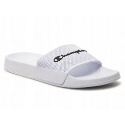 Klapki sportowe basenowe Champion DAYTONA. Białe klapki Champion, bez wzorów, bez obcasa. W wyprzedaży za 78.00 zł.