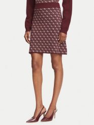 Guess Spódnica mini W5BD81 Z3JD2 Bordowy Slim Fit. Czerwone spódnice Guess, xxl, z aplikacjami, z syntetyku, mini. Za 294.99 zł.