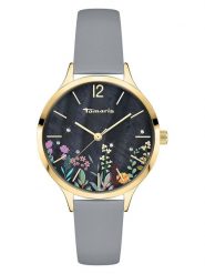 Tamaris Zegarek kwarcowy w kolorze złoto-szaro-czarnym rozmiar: onesize. Szare, analogowe zegarki Tamaris, metalowe. Za 130.99 zł.