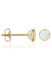 OR ÉCLAT Złote kolczyki-wkrętki "Ferveur" z cyrkoniami rozmiar: onesize. Żółte kolczyki OR ÉCLAT, z cyrkonią, złote. Za 347.99 zł.