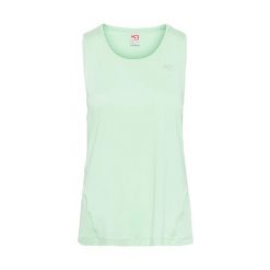 Damski tank top Kari Traa Nora 2.0. Zielone topy Kari Traa, bez wzorów, bez kołnierzyka, bez ramiączek. Za 258.00 zł.